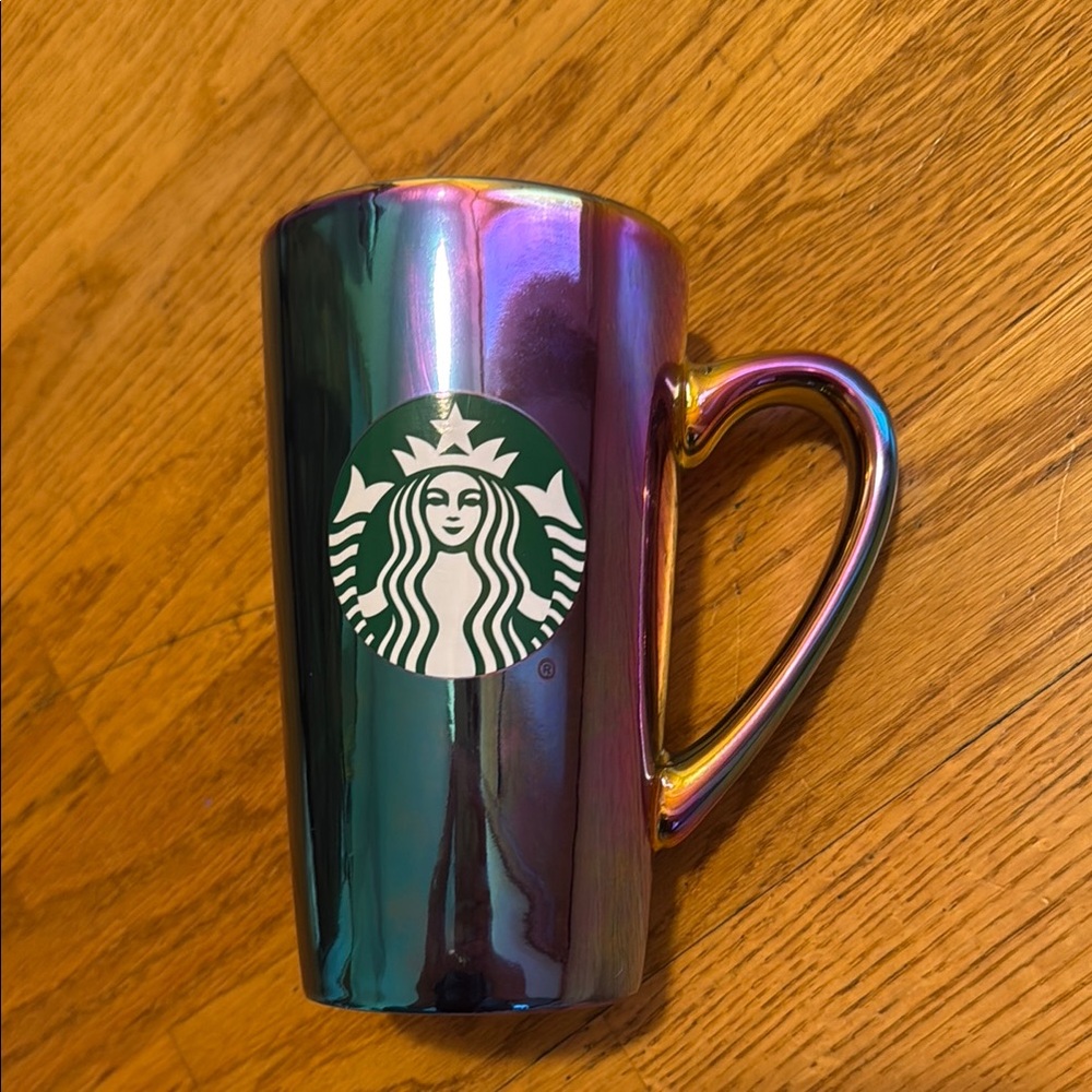 Starbucks 16 oz Rainbow Iridescent Mug
